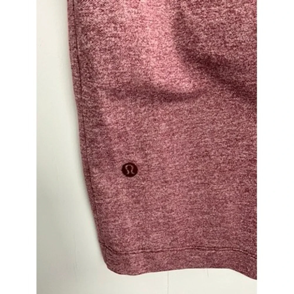 Lululemon Mens Evolution Short Sleeve Polo Shirt Heathered Mulled Wine LM3ENDS L